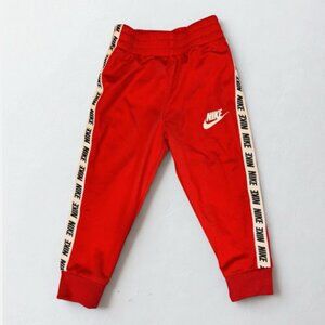 Nike Toddler Boys Bottoms Pants Side Striped Elastic Waist Size 24M Red